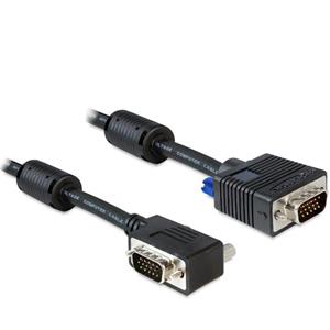 DeLOCK Premium VGA monitor kabel - 90° haaks naar rechts - 2 meter