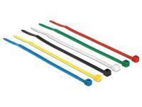 DeLock Cable ties coloured, 100 stuks