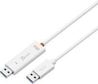 J5create USB 3.0 Wormhole Switch/Data-Link-Kabel Weiß 1,5m