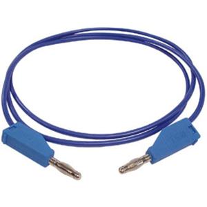 Messleitungen (mit umspritztem 4mm- bananastecker) / blau - 3A/30V - Velleman