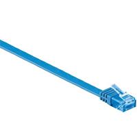 Pro LAN CAT 6A U/UTP flat - Blauw - 3m