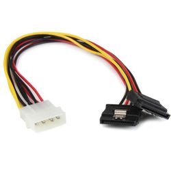 StarTech.com 30 cm 4-Pin Molex auf SATA Y-Stromkabel - Molex zu Serial-ATA Splitter Y-Kabel