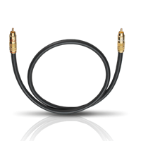 oehlbach Cinch Audio Anschlusskabel [1x Cinch-Stecker - 1x Cinch-Stecker] 6.00m Anthrazit vergoldete