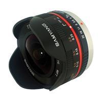 Samyang 7.5mm f/3.5 Fisheye Lnes - M4/3 Mount - Zwart