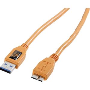 tethertools Tether Tools USB-kabel USB-micro-B 3.0 stekker, USB-B bus 4.60 m Oranje CU5454
