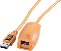 TetherPro USB 3.0 Actieve Verlengkabel 5m Oranje