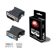 Club3D DVI / VGA Adapter [1x DVI-Stecker 12+5pol. - 1x VGA-Buchse] Schwarz 0.00m