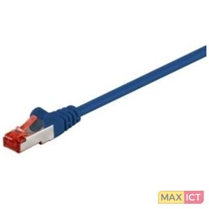 Goobay CAT 6-300 LC SSTP PIMF 3m. Snoerlengte: 3 m, Kabel standaard: Cat6, Aansluiting 1: RJ-45, Aansluiting 2: RJ-45, Contact geleider materiaal: Goud, Overdrachtssnelheid: 1000 Mbit/s