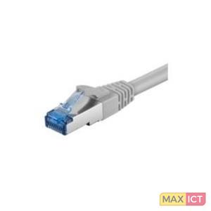 Goobay 1m Cat6a-100. Snoerlengte: 1 m, Kabel standaard: Cat6a, Aansluiting 1: RJ-45, Aansluiting 2: RJ-45