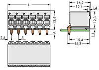 Wago Stiftgehäuse-Platine 2092 Polzahl Gesamt 2 Rastermaß: 5mm 200St.
