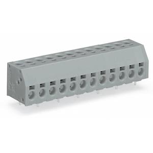 WAGO 253-104 Veerkrachtklemblok Aantal polen 4 Grijs 220 stuk(s)