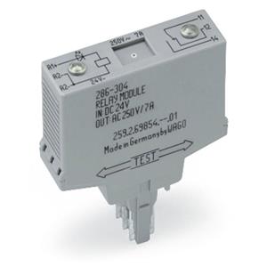 WAGO 286-304 Steekrelais 24 V/DC 7 A 1x wisselcontact 1 stuk(s)