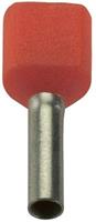 lappkabel LAPP Zwillings-Aderendhülse 1 x 1mm² x 8mm Teilisoliert Rot 500St.