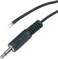 BKL Electronic 3,5mm Jack (m) stereo audio kabel met open eind / zwart - 1,8 meter