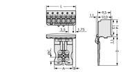 Wago Stiftgehäuse-Platine 2091 Polzahl Gesamt 5 Rastermaß: 3.50mm 50St.