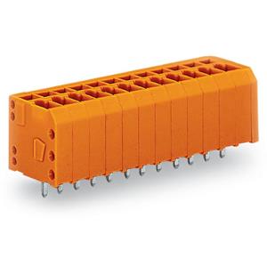 WAGO 739-342 Veerkrachtklemblok 1.50 mm² Aantal polen 12 Oranje 100 stuk(s)