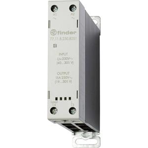 Finder Halfgeleiderrelais 77.11.8.230.8251-1 15 A Schakelspanning (max.): 305 V/AC Direct schakelend 1 stuk(s)