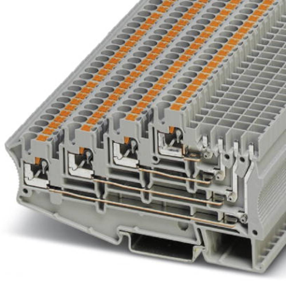 phoenixcontact PT 2,5-4L/1P Mehrstockklemme Polzahl: 8 0.14mm² 2.5mm² Grau 50St.