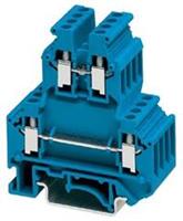 phoenixcontact UKK 3 BU Doppelstockklemme Polzahl: 4 0.2mm² 2.5mm² Blau 50St.