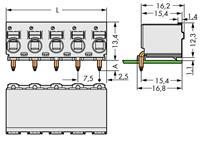 Wago Buchsengehäuse-Platine 2092 Polzahl Gesamt 3 Rastermaß: 7.50mm 100St.