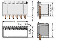 Wago Stiftgehäuse-Platine 2092 Polzahl Gesamt 2 Rastermaß: 5mm 200St.