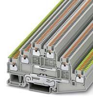 phoenixcontact PT 1,5/S-PE/L/L Dreistock-Schutzleiterklemme Polzahl: 6 0.14mm² 1.5mm² Gra