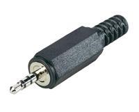BKL Electronic 1107020 Jackplug 2.5 mm Stekker, recht Aantal polen: 4 Stereo Zwart 1 stuk(s)
