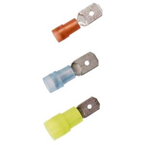 LAPP 63101010 Flachsteckhülse Steckbreite: 2.8mm Steckdicke: 0.8mm 180° Teilisoliert Rot 100St.
