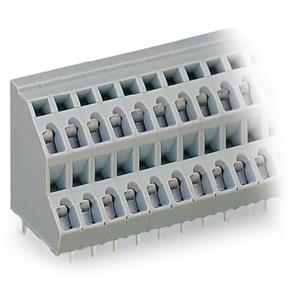 WAGO 736-206 Dubbel niveau klem 2.50 mm² Aantal polen 12 Grijs 56 stuk(s)