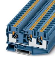 phoenixcontact PT 10-TWIN BU Durchgangsklemme Polzahl: 3 0.5mm² 10mm² Blau 50St.