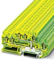 Phoenix Contact - Doorgangsserieklem STTB 2,5-TWIN-PE Groen-geel  50 stuks