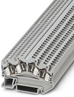 phoenixcontact STS 4-QUATTRO Durchgangsreihenklemme Polzahl: 4 0.08mm² 4mm² Grau 50St.