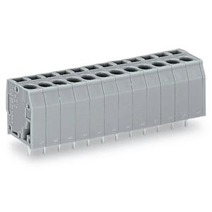 WAGO 739-112 Veerkrachtklemblok 2.50 mm² Aantal polen 12 Grijs 60 stuk(s)