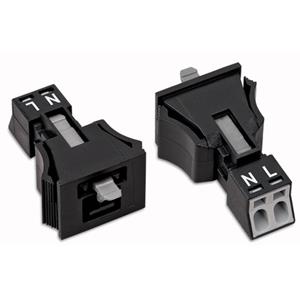 WAGO 890-772 Netz-Steckverbinder WINSTA MINI Stecker, gerade Gesamtpolzahl: 2 16A Hellgrün 50St.