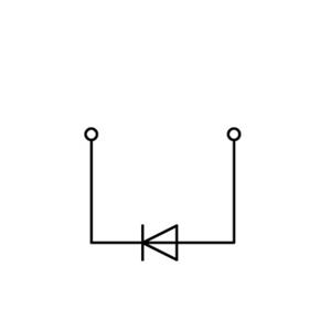 WAGO 280-915/281-411 Diodeklem 5 mm Spanveer Toewijzing: L Grijs 100 stuk(s)