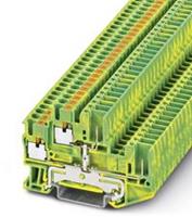 phoenixcontact PTTB 2,5/2P-PE Schutzleiter-Doppelstockklemme Polzahl: 4 0.14mm² 2.5mm² Gr