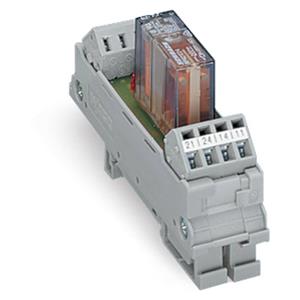 Wago Relaisplatine bestückt 1 St. 2 Wechsler 24 V/DC, 24 V/AC