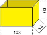 Hünersdorff Assortimentskoffer-inzet (l x b x h) 108 x 54 x 63 mm Aantal vakken: 1 Inhoud 1 stuk(s)