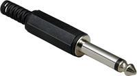 BKL Electronic Klinken-Steckverbinder 6.35mm Stecker, gerade Polzahl: 2 Mono Schwarz