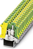 phoenixcontact USLKG10 N-1 Dreistock-Schutzleiterklemme Polzahl: 2 0.5mm² 10mm² Grün, Ge