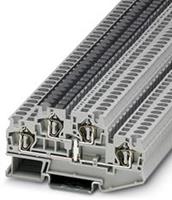phoenixcontact STTB 4-PV Doppelstockklemme Polzahl: 4 0.08mm² 4mm² Grau 50St.