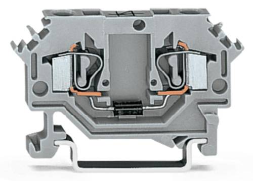Wago Diodenklemme 6mm Zugfeder Belegung: L Grau 100St.