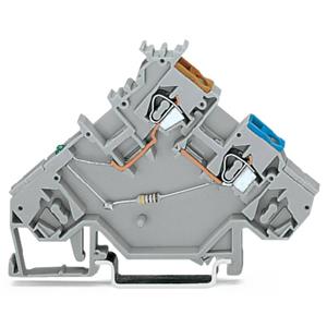 WAGO 280-562/281-411 Actorklem 5 mm Spanveer Toewijzing: L Grijs 50 stuk(s)