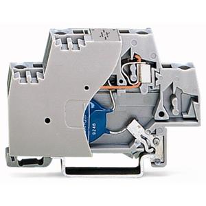 WAGO 280-502/281-587 Aderklem 10 mm Veerklem Toewijzing: L Grijs 50 stuk(s)