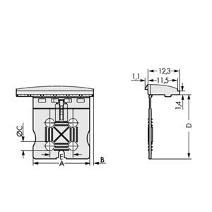 WAGO 2092-1601 Grijpplaat 100 stuk(s)