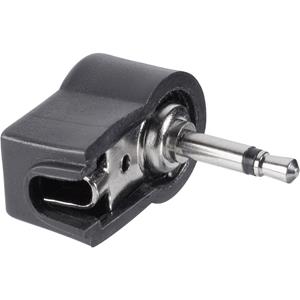 BKL Electronic 072120 Jackplug 3.5 mm Stekker, haaks Aantal polen: 2 Mono Zwart 1 stuk(s)
