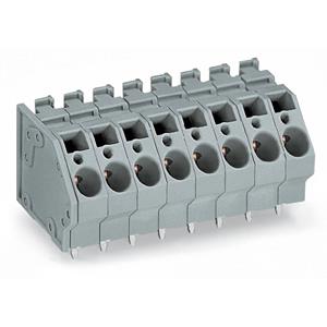 WAGO 745-304 Veerkrachtklemblok 6.00 mm² Aantal polen 4 Grijs 64 stuk(s)