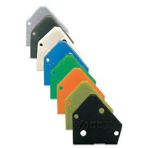 WAGO 236-400 Afsluitplaat Blauw 100 stuk(s)