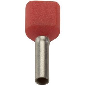 LAPP 61802020 Dubbele adereindhulzen 1.50 mm² Deels geïsoleerd Zwart 500 stuk(s)