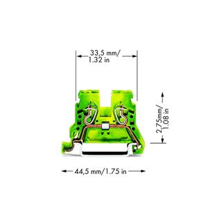 Wago 870-907 - Ground terminal block 1-p 5mm 870-907